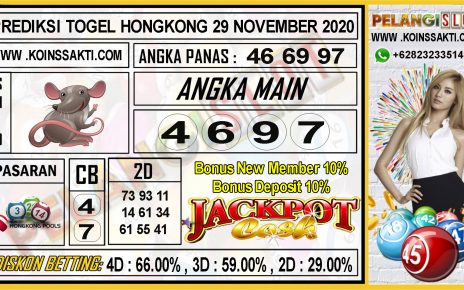 PREDIKSI TOGEL HONGKONG 29 NOVEMBER 2020