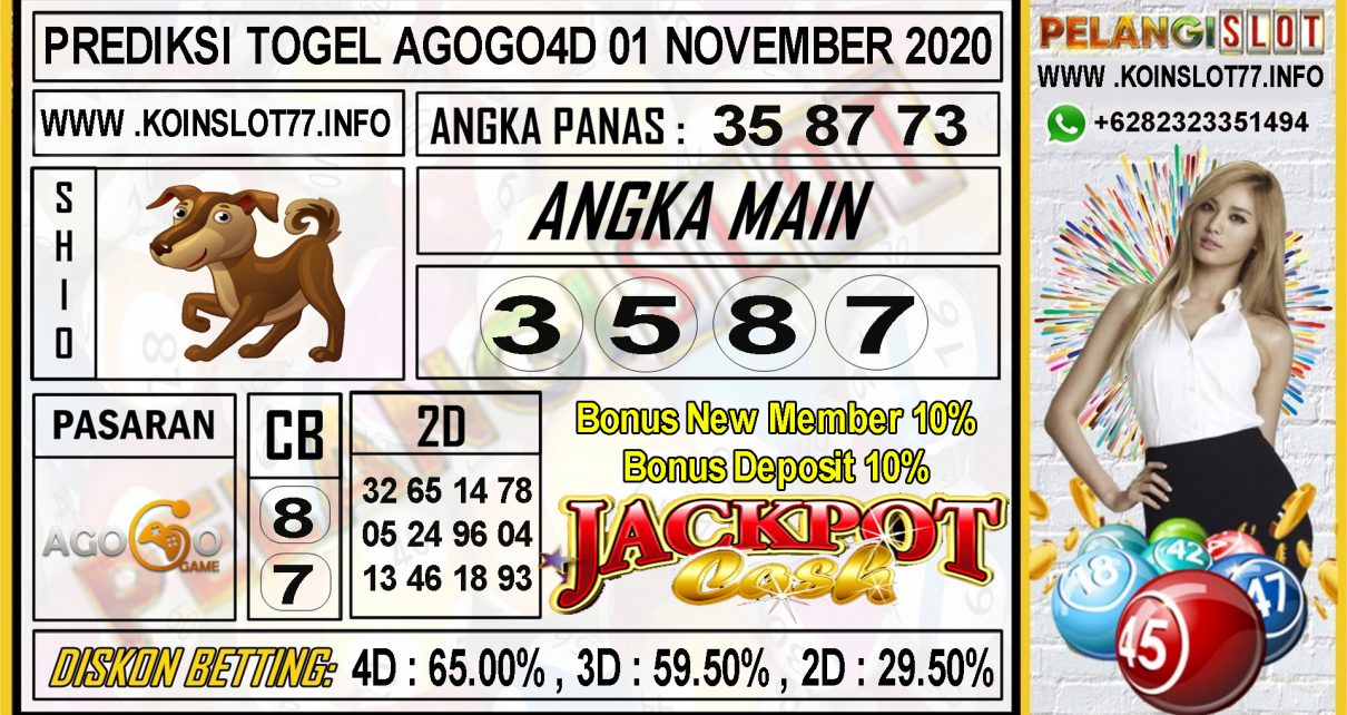 PREDIKSI TOGEL AGOGO4D 01 NOVEMBER 2020