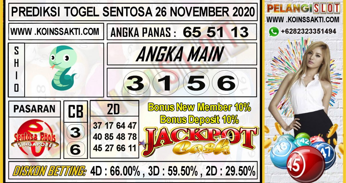 PREDIKSI TOGEL SENTOSA 26 NOVEMBER 2020