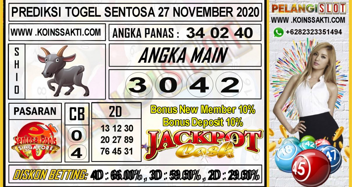 PREDIKSI SENTOSA 27 NOVEMBER 2020