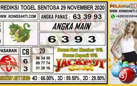 PREDIKSI TOGEL SENTOSA 29 NOVEMBER 2020