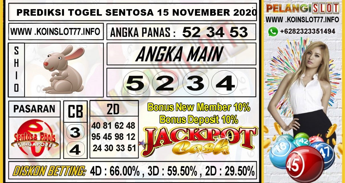 PREDIKSI TOGEL SENTOSA 15 NOVEMBER 2020