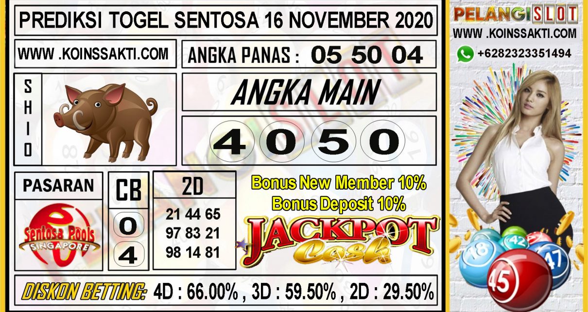 PREDIKSI TOGEL SENTOSA 16 NOVEMBER 2020