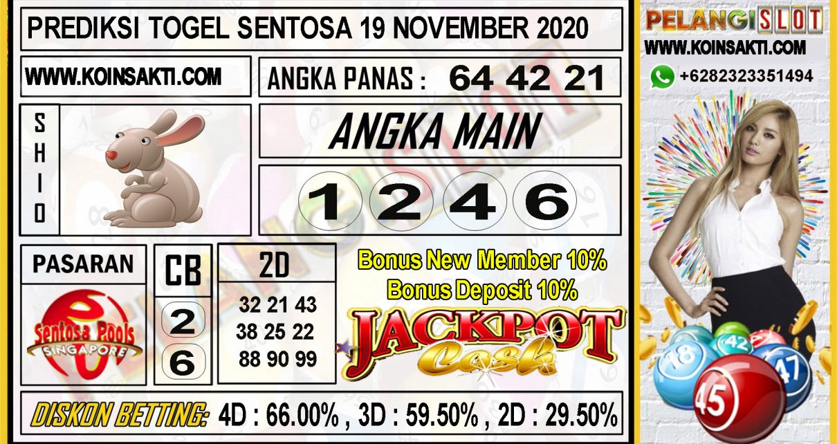 PREDIKSI TOGEL SENTOSA 19 NOVEMBER 2020