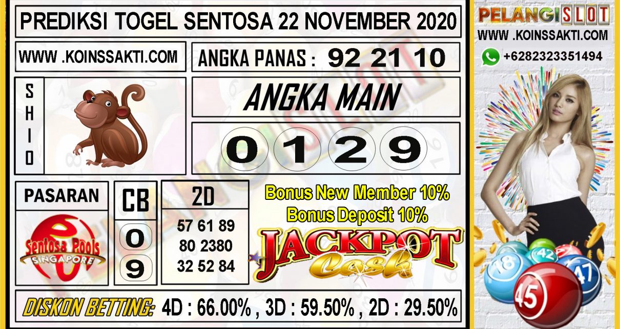 PREDIKSI TOGEL SENTOSA 22 NOVEMBER 2020