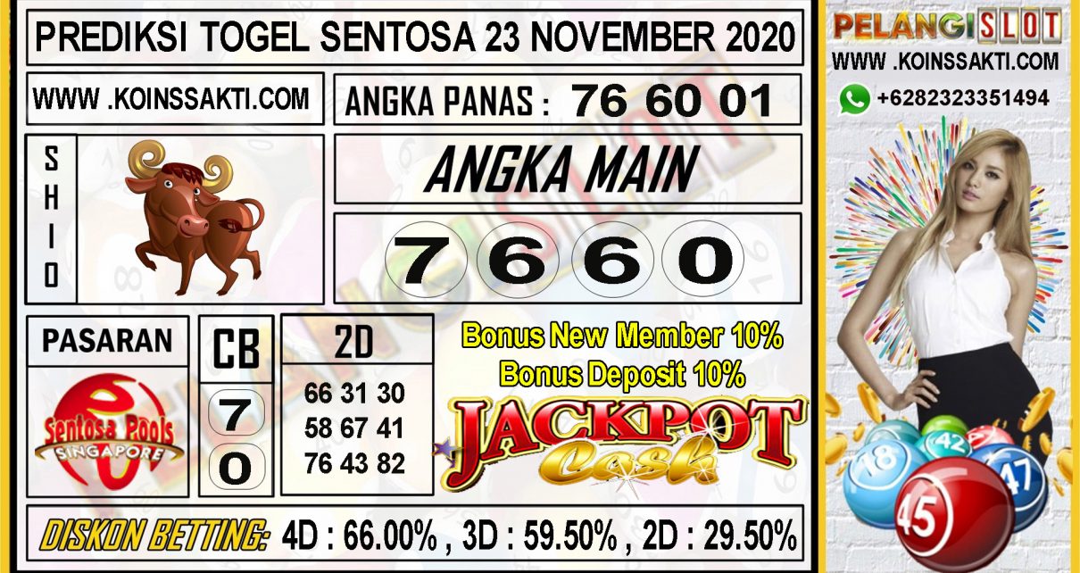 PREDIKSI TOGEL SENTOSA 23 NOVEMBER 2020