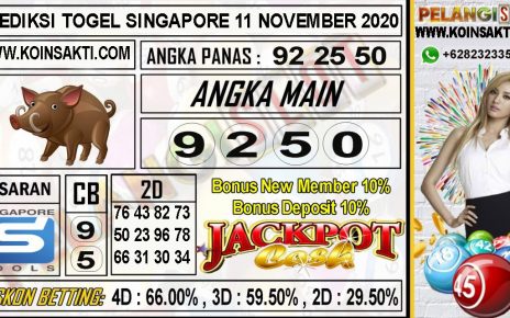 PREDIKSI TOGEL SINGAPORE 11 NOVEMBER 2020