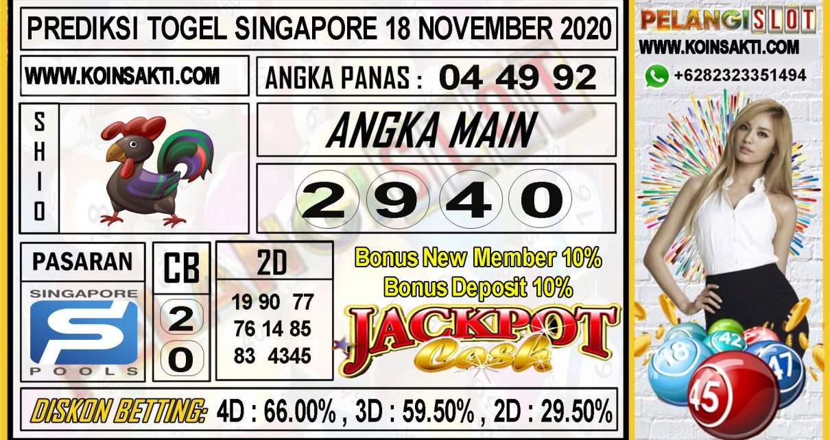 PREDIKSI TOGEL SINGAPORE 18 NOVEMBER 2020