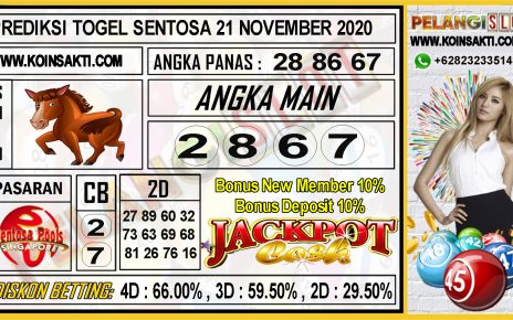 PREDIKSI TOGEL SENTOSA 21 NOVEMBER 2020