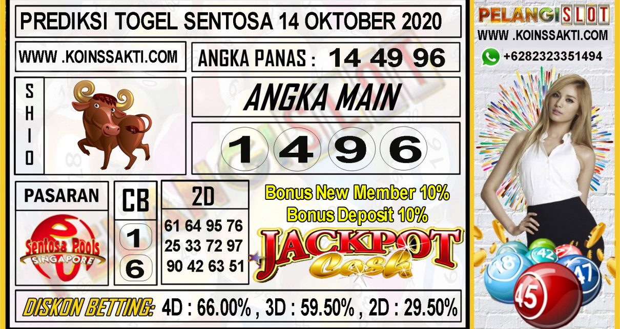 PREDIKSI TOGEL SENTOSA 14 OKTOBER 2020