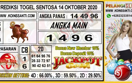 PREDIKSI TOGEL SENTOSA 14 OKTOBER 2020