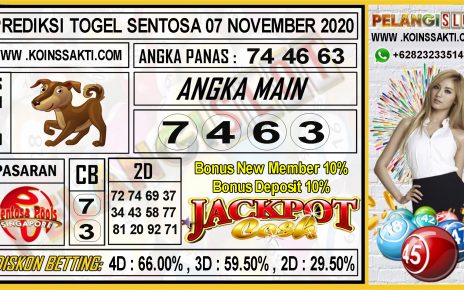 PREDIKSI TOGEL SENTOSA 07 NOVEMBER 2020