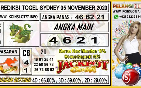 PREDIKSI TOGEL SYDNEY 05 NOVEMBER 2020