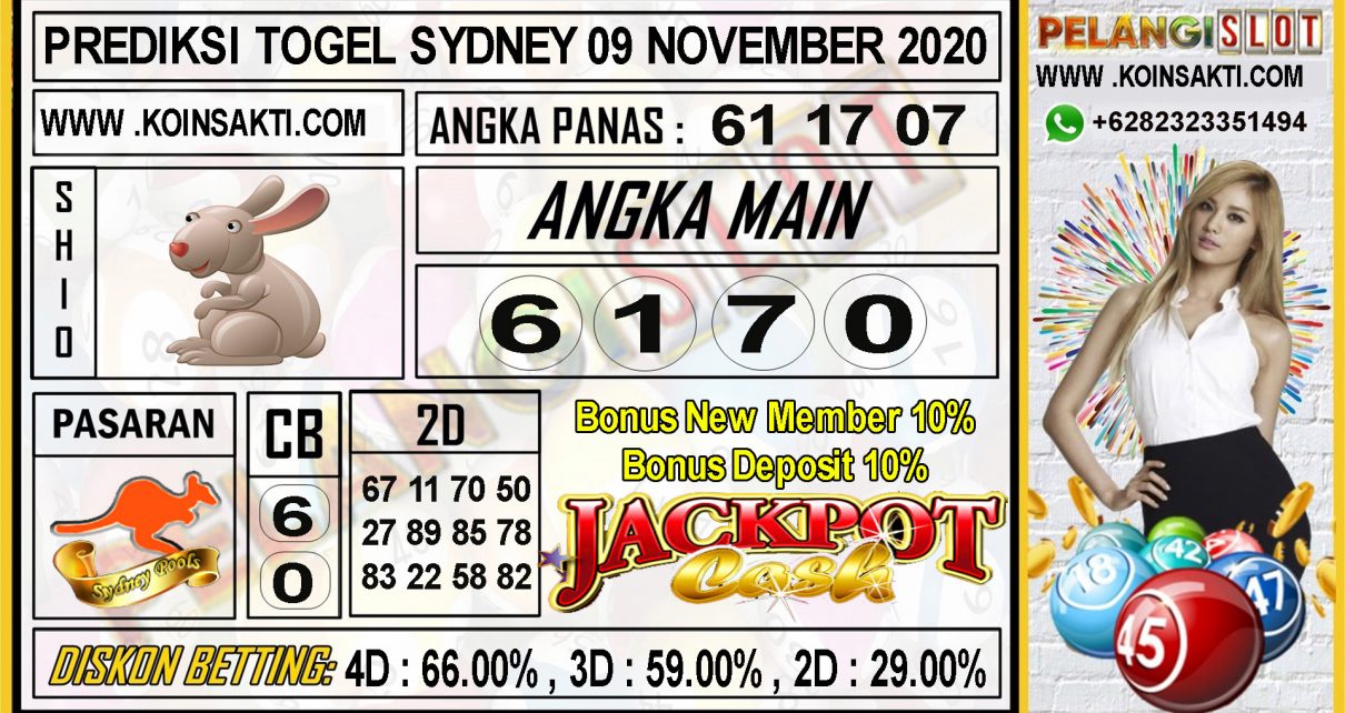 PREDIKSI TOGEL SYDNEY 09 NOVEMBER 2020