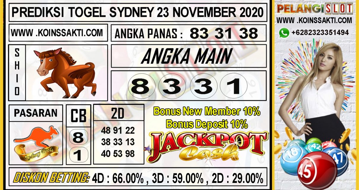 PREDIKSI TOGEL SYDNEY 23 NOVEMBER 2020