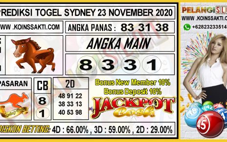 PREDIKSI TOGEL SYDNEY 23 NOVEMBER 2020