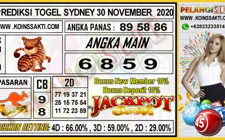 PREDIKSI TOGEL SYDNEY 30 NOVEMBER 2020