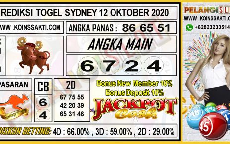 PREDIKSI TOGEL SYDNEY 12 OKTOBER 2020