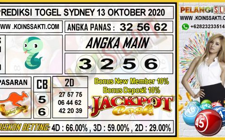 PREDIKSI TOGEL SYDNEY 13 OKTOBER 2020