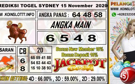 PREDIKSI TOGEL SYDNEY 15 November 2020