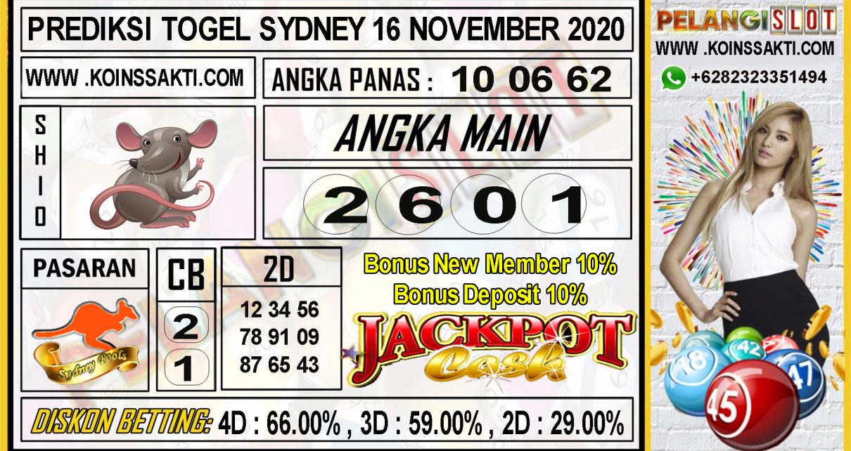 PREDIKSI TOGEL SYDNEY 16 NOVEMBER 2020