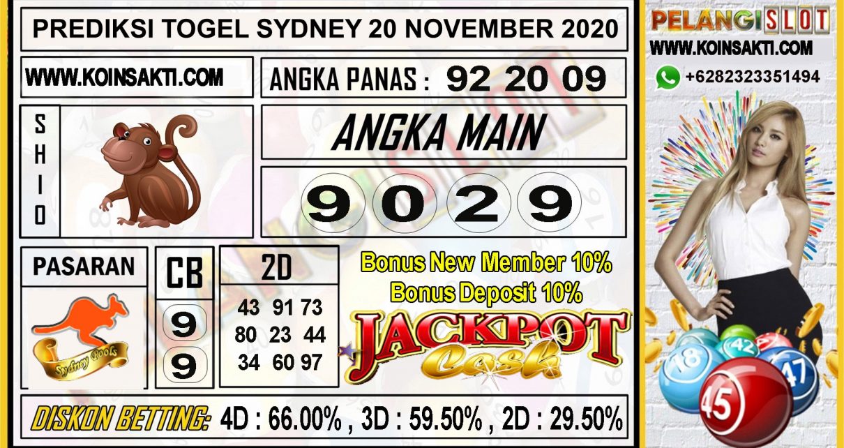 PREDIKSI TOGEL SYDNEY 20 NOVEMBER 2020