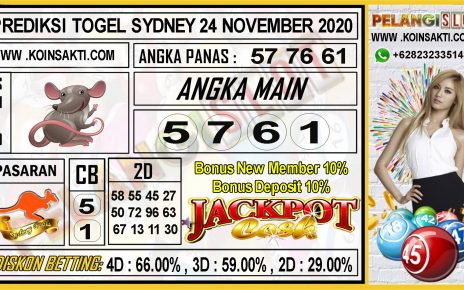 PREDIKSI TOGEL SYDNEY 24 NOVEMBER 2020