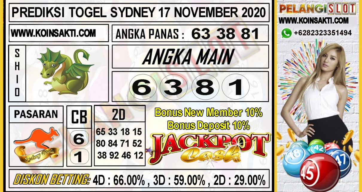 PREDIKSI TOGEL SYDNEY 17 NOVEMBER 2020