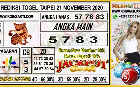 PREDIKSI TOGEL TAIPEI 21 NOVEMBER 2020