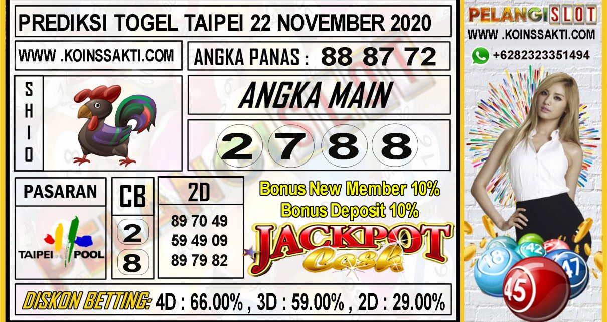 PREDIKSI TOGEL TAIPEI 22 NOVEMBER 2020