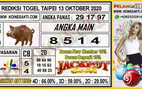 PREDIKSI TOGEL TAIPEI 13 OKTOBER 2020