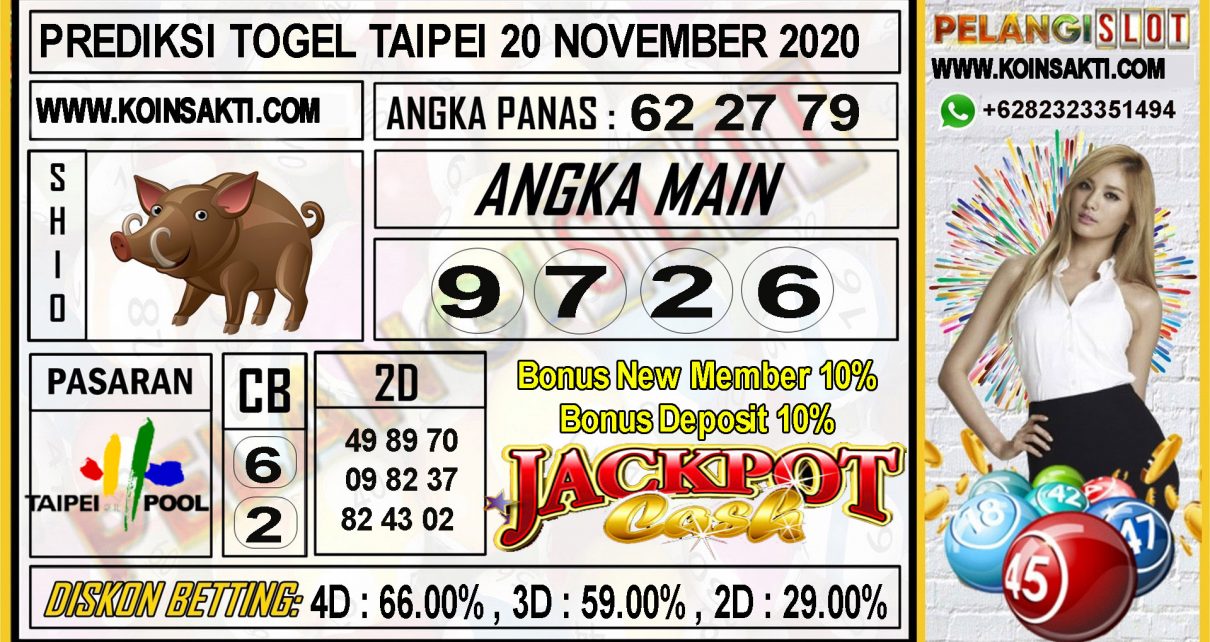 PREDIKSI TOGEL TAIPEI 20 NOVEMBER 2020