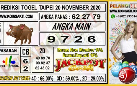 PREDIKSI TOGEL TAIPEI 20 NOVEMBER 2020