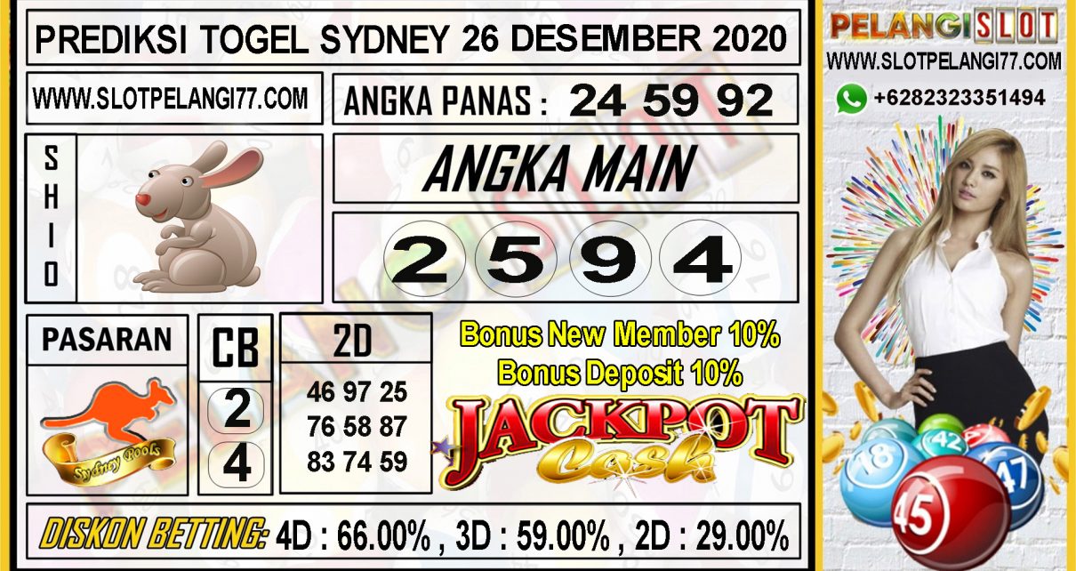 PREDIKSI TOGEL SYDNEY 26 DESEMBER 2020