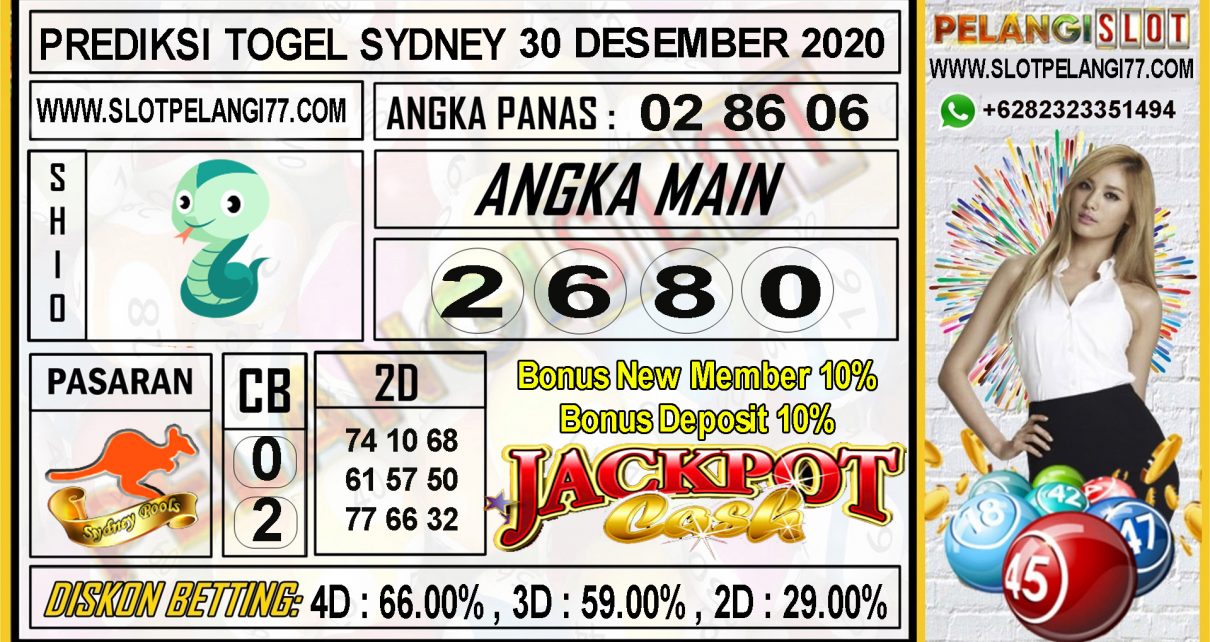 PREDIKSI TOGEL SYDNEY 30 DESEMBER 2020