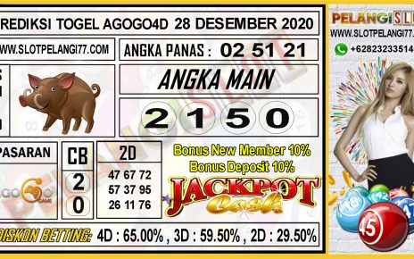 PREDIKSI TOGEL AGOGO4D 26 DESEMBER 2020