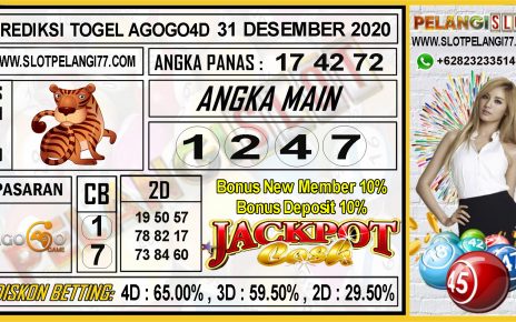 PREDIKSI TOGEL AGOGO4D 31 DESEMBER 2020