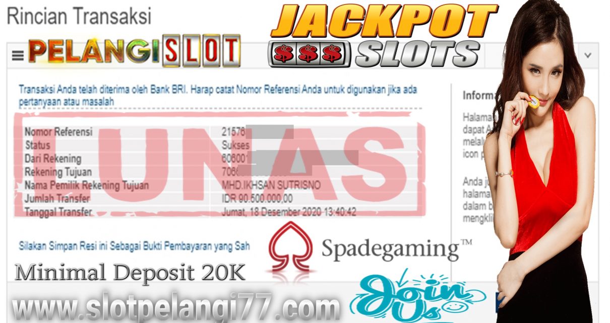 MEMBER JACKPOT Spade gaming 18 DESEMBER 2020