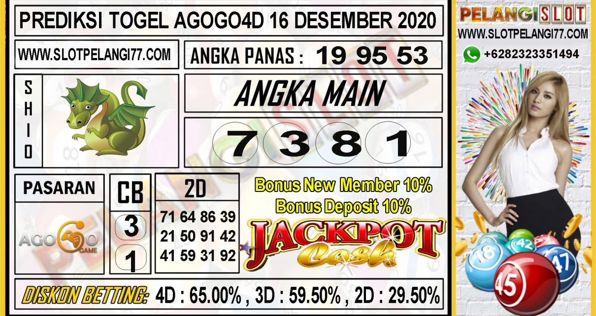 PREDIKSI TOGEL AGOGO4D 16 DESEMBER 2020