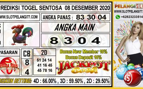 PREDIKSI TOGEL SENTOSA 08 Desember 2020