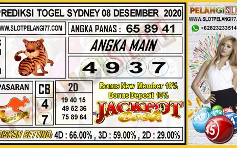 PREDIKSI TOGEL SYDNEY 08 DESEMBER 2020