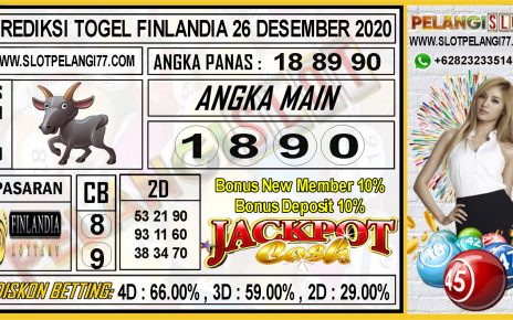 PREDIKSI TOGEL FINLANDIA 4D 26 DESEMBER 2020