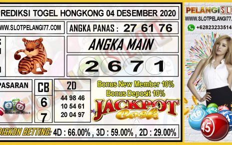 PREDIKSI TOGEL HONGKONG 04 DESEMBER 2020