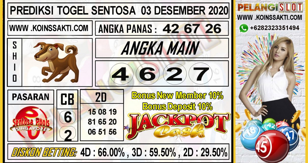 PREDIKSI TOGEL SENTOSA 03 DESEMBER 2020