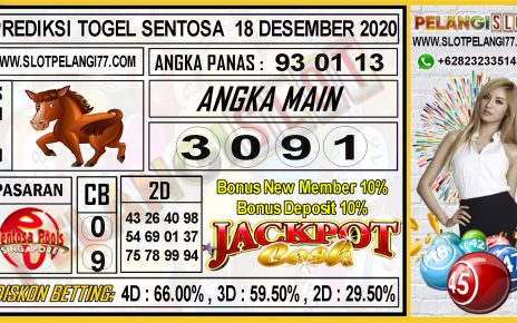 PREDIKSI TOGEL SENTOSA 18 DESEMBER 2020