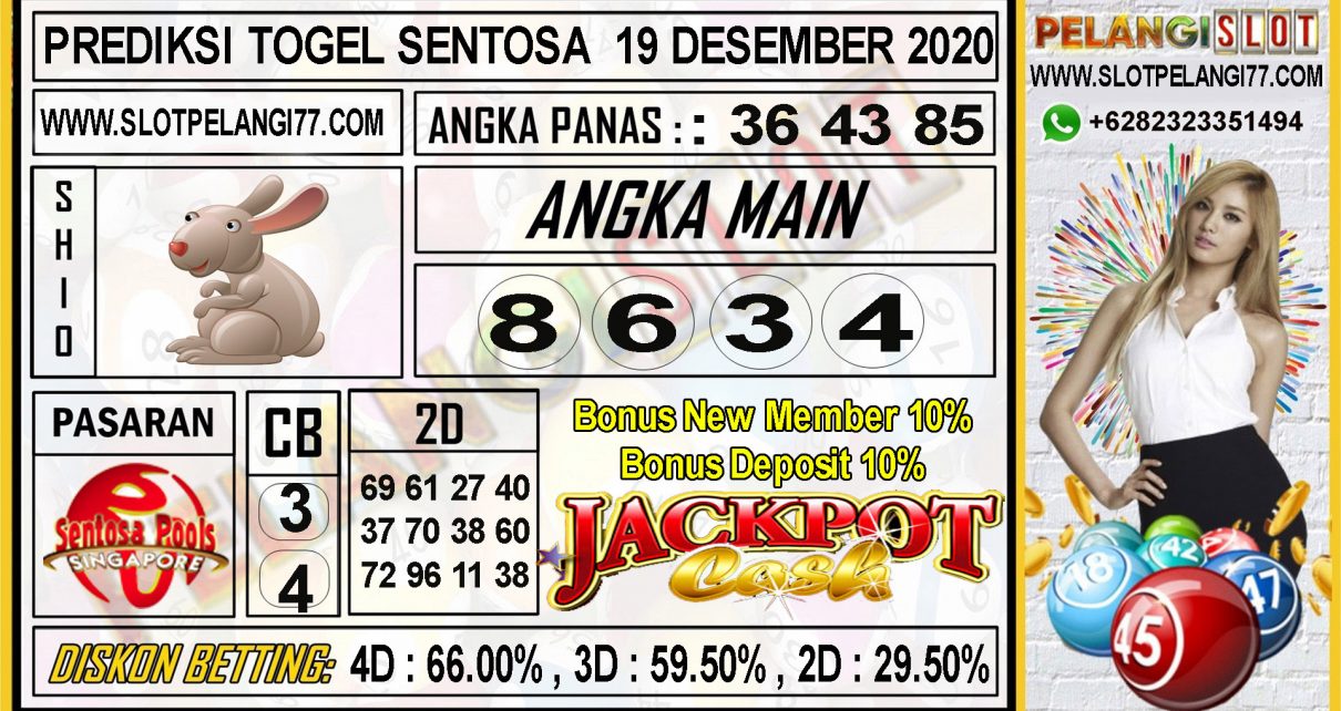 PREDIKSI TOGEL SENTOSA 19 DESEMBER 2020