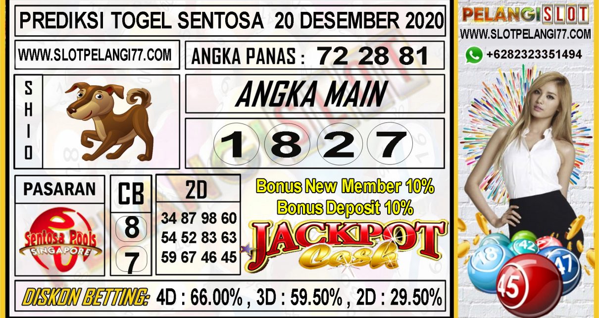 PREDIKSI TOGEL SENTOSA 20 DESEMBER 2020