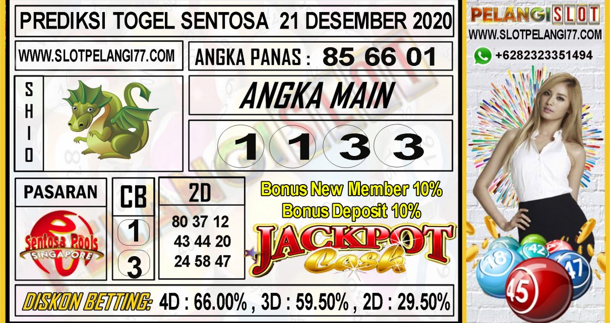 PREDIKSI TOGEL SENTOSA 21 DESEMBER 2020