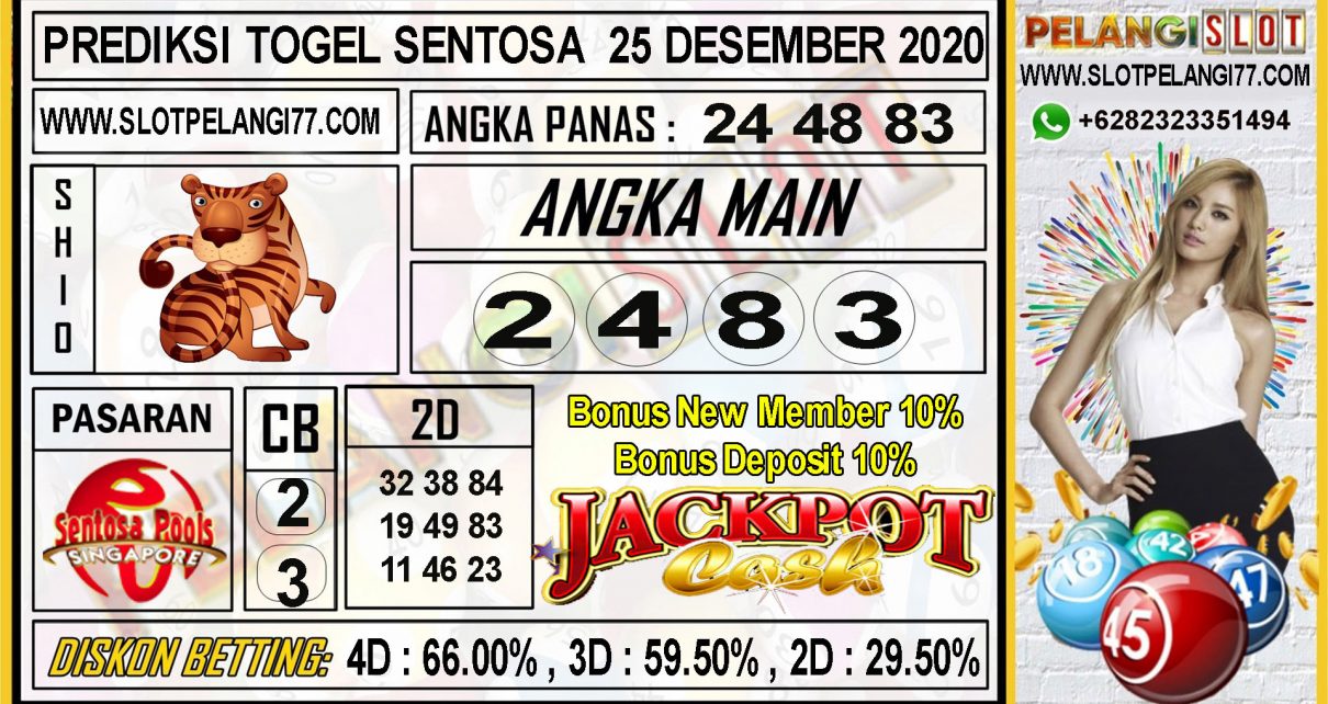 PREDIKSI TOGEL SENTOSA 25 DESEMBER 2020