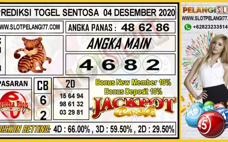 PREDIKSI TOGEL SENTOSA 04 DESEMBER 2020